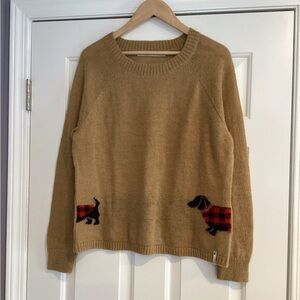 Woolrich Dachshund Weiner Knitted Wool Sweater L
